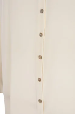 Agnes, ivory silk shirt