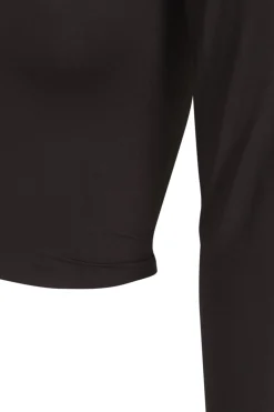 Alice, graphite stretch cupro top