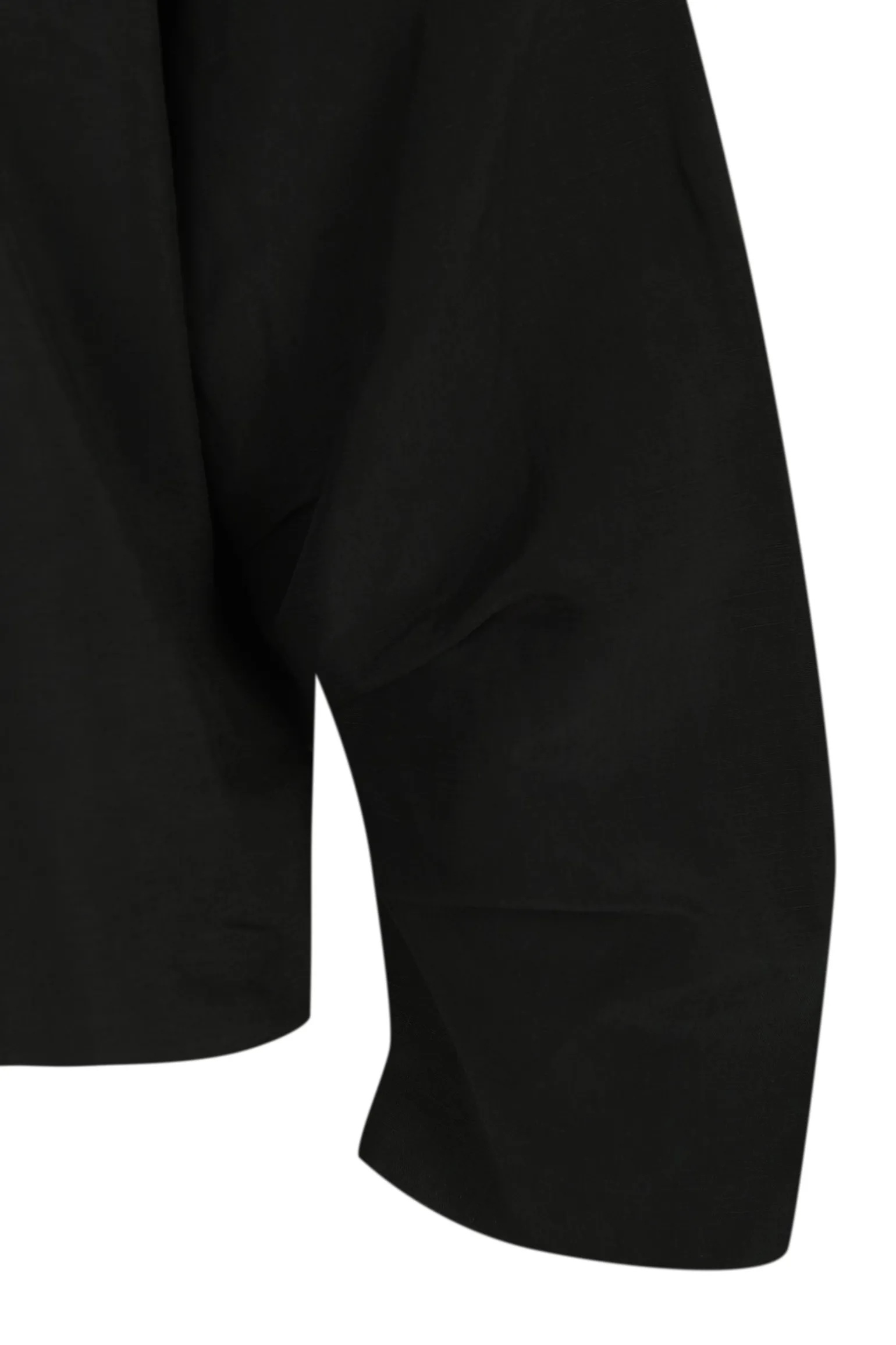 Amelia, loose top in black linen and silk