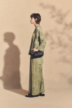 Amina, amantis print silk pants