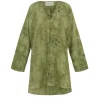 Amina, top in amantis print silk
