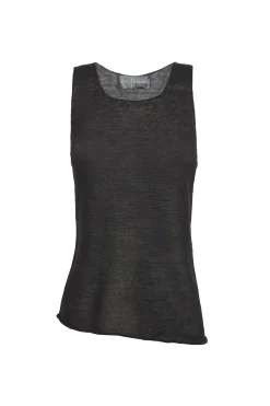 Antico, graphite hemp knit top