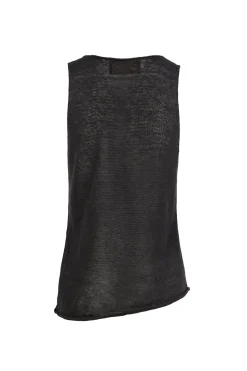 Antico, graphite hemp knit top