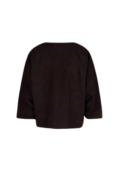 Arco, jacket in burgundy linen and cupro