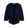 Arco, jacket in deep blue linen and cupro