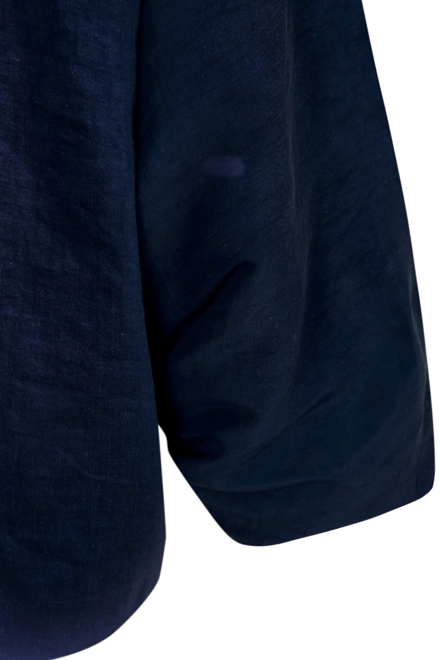Arco, jacket in deep blue linen and cupro