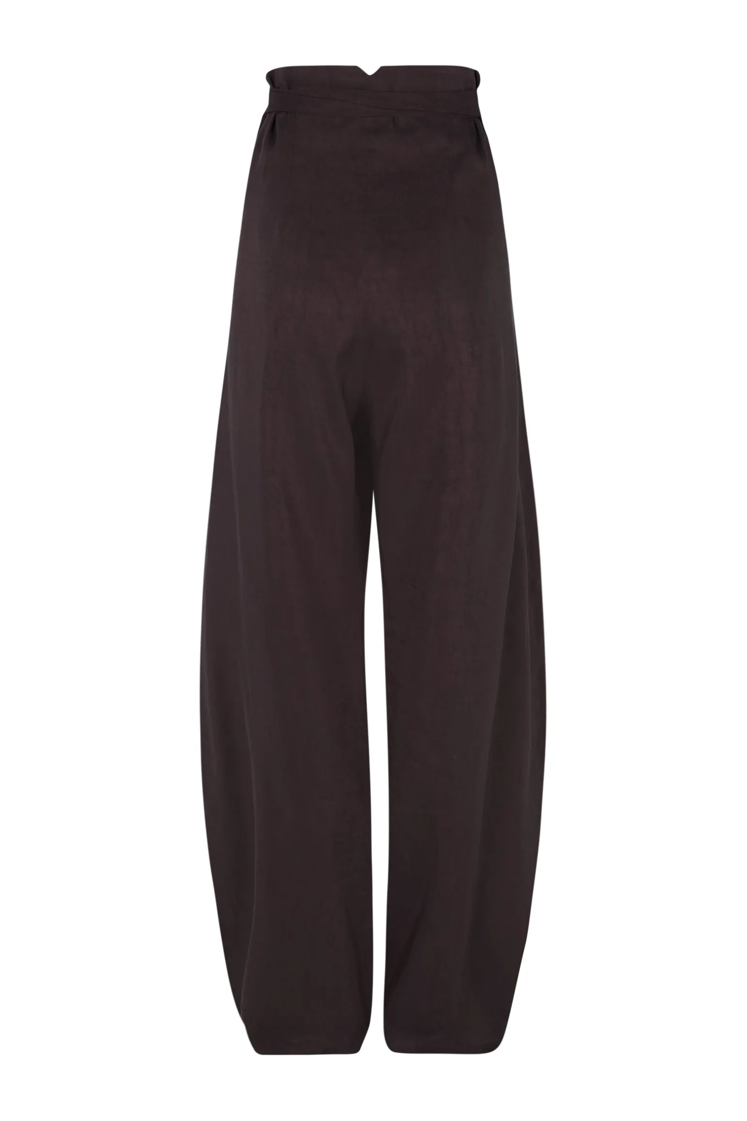 Arco, pants in burgundy linen and cupro