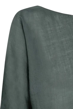 Arena, ocean green ramie top