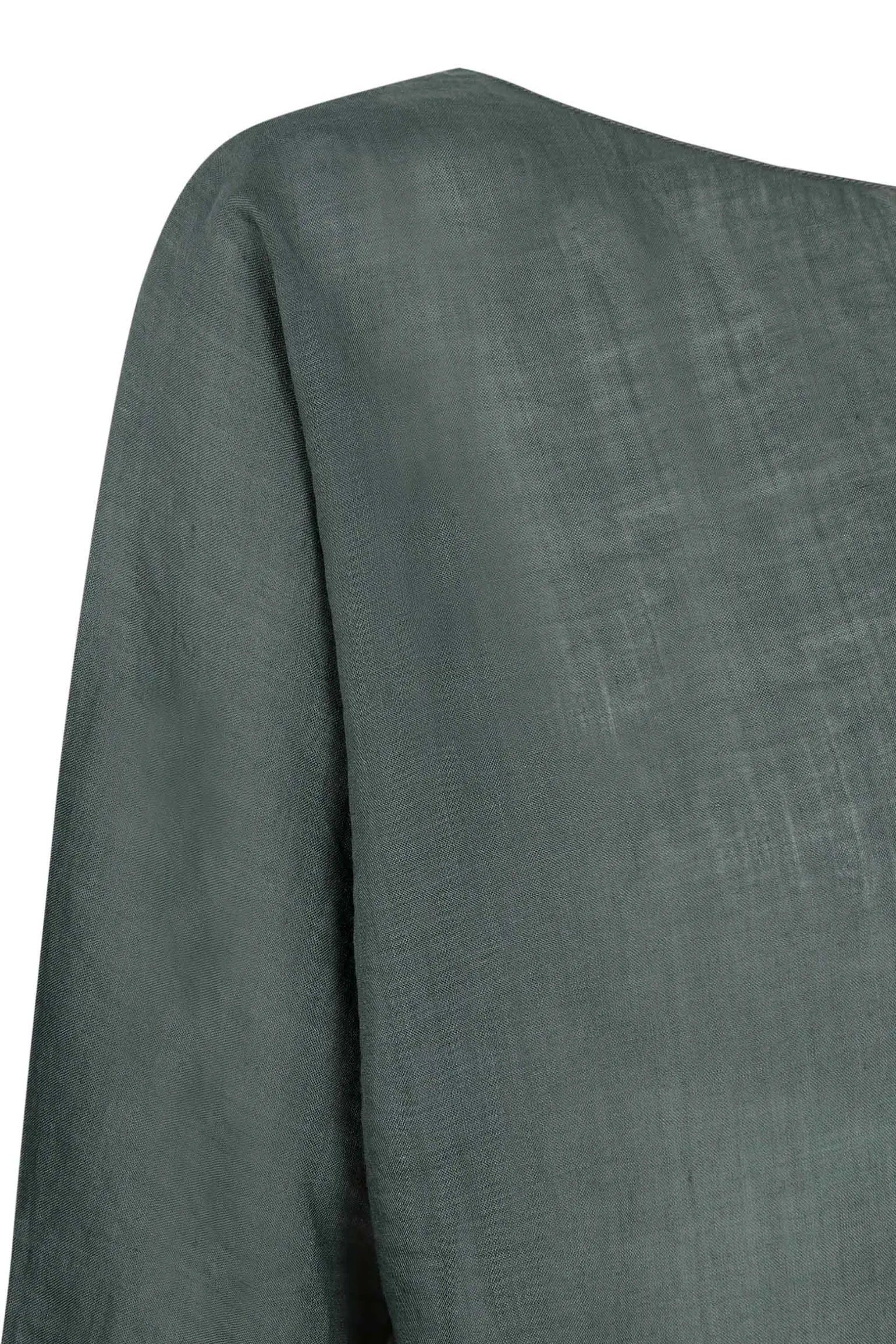Arena, ocean green ramie top
