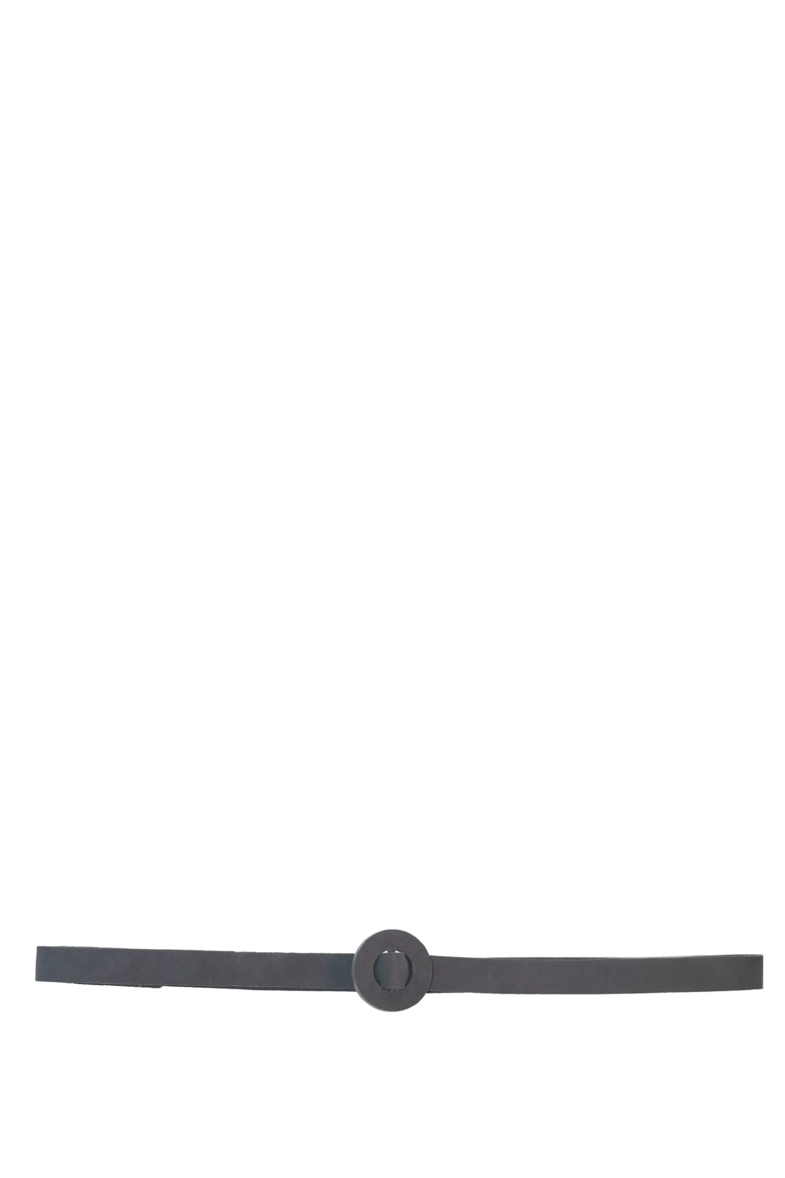 Aro S, thin belt in graphite suede