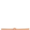 Aro S, thin belt in peach leather