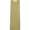 Aura, pistachio silk bambula tank top