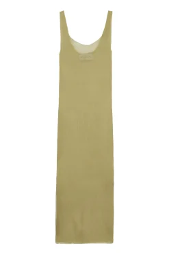 Aura, pistachio silk bambula tank top