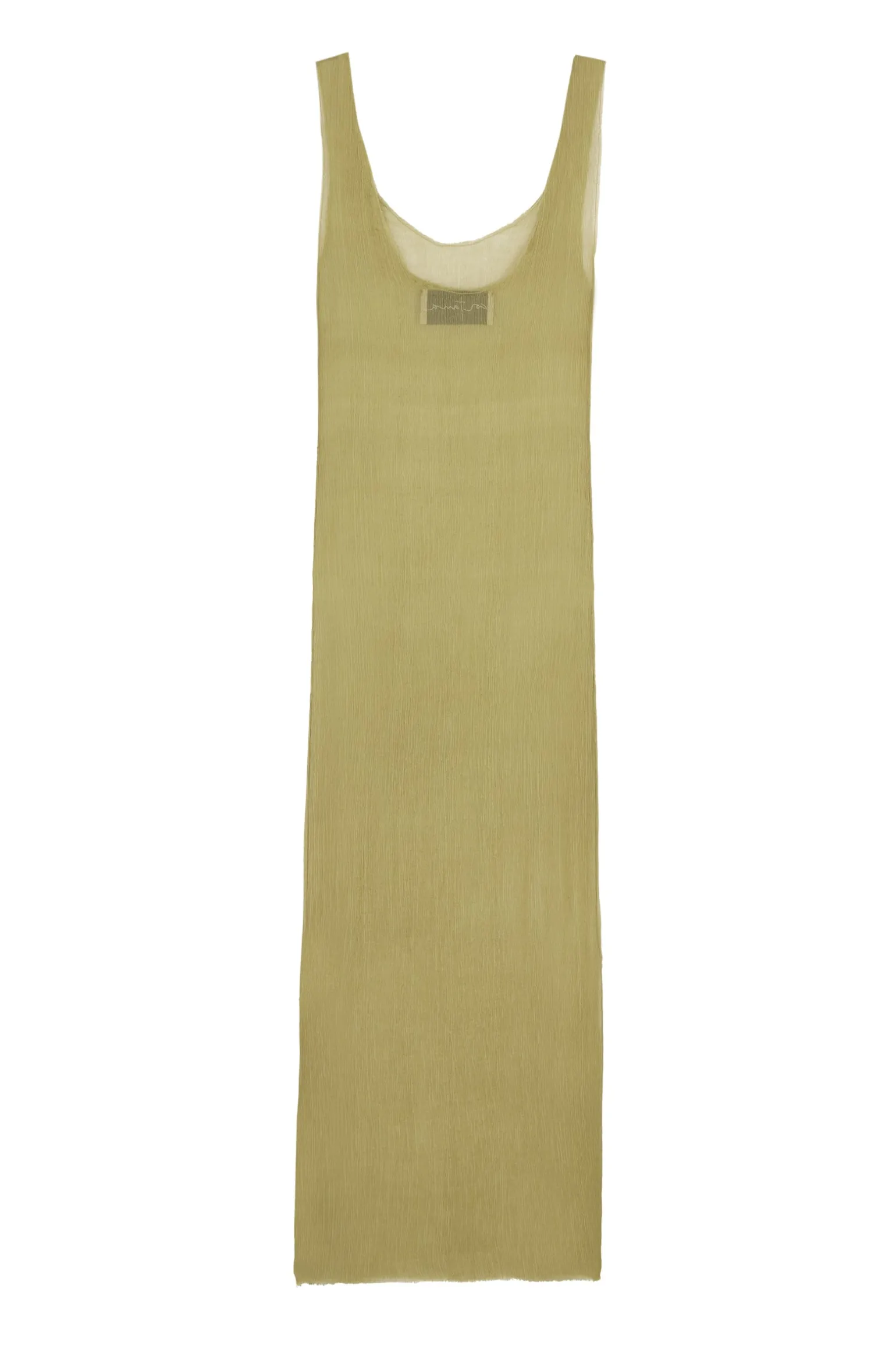 Aura, pistachio silk bambula tank top