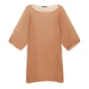 Aurora, bronze silk top