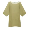 Aurora, pistachio silk top