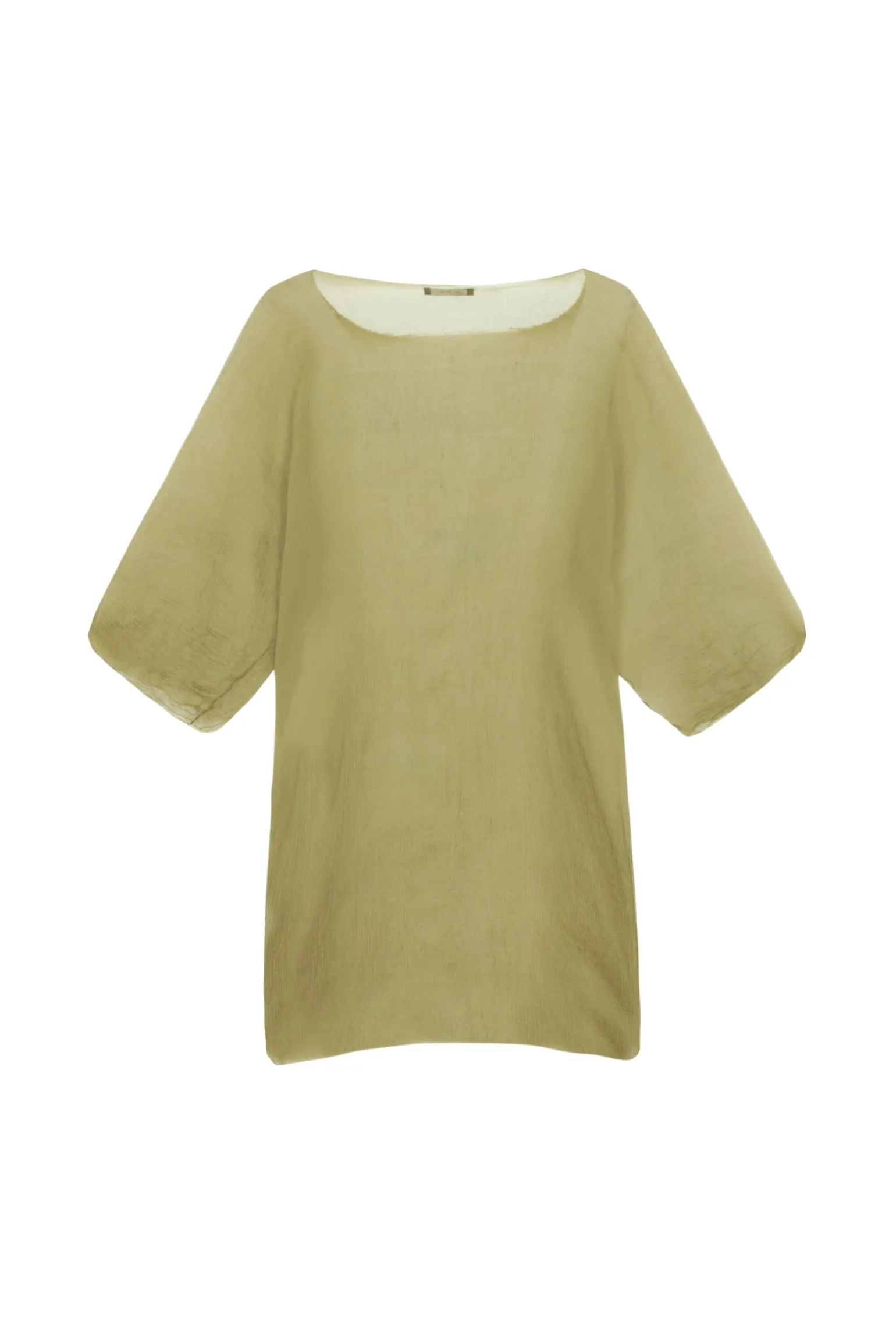 Aurora, pistachio silk top