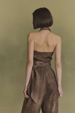 Ave, fade cocoa halter top