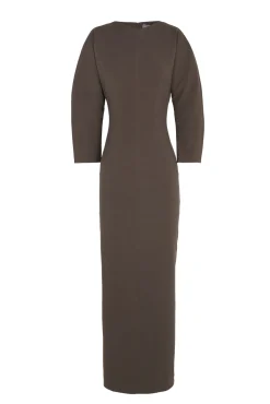 Bawa, brown fitted dress