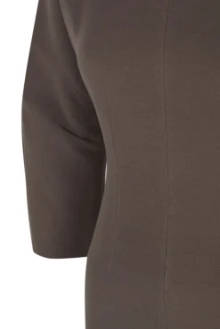Bawa, brown fitted dress
