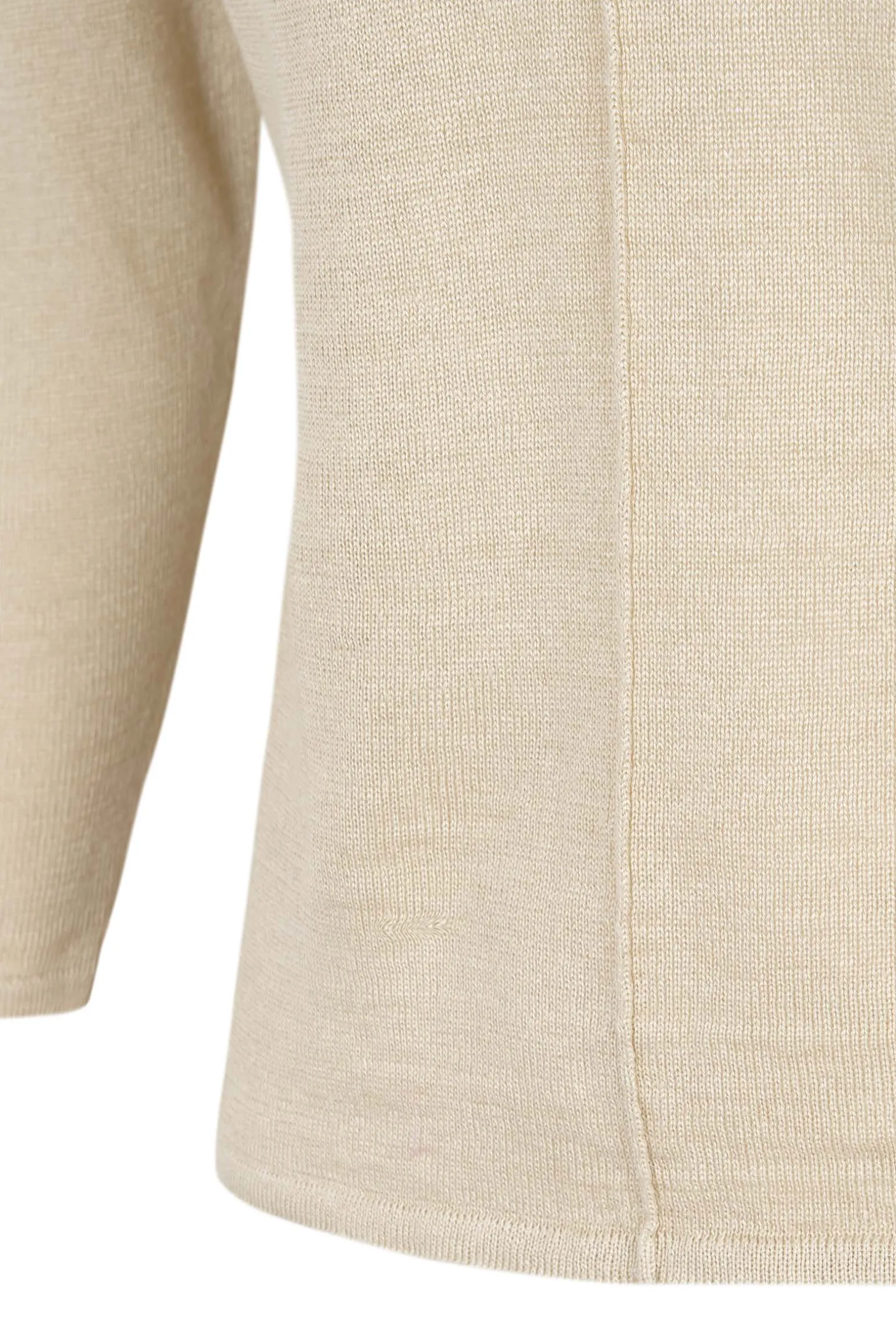 Botanica, ecru linen knit sweater
