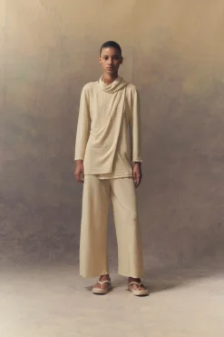 Botanica, mink linen knit pants