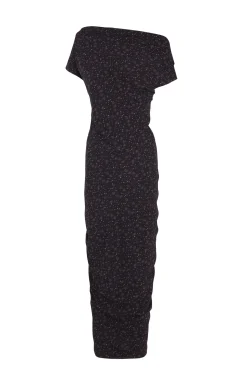 Camaron, stretch silk hedy print dress