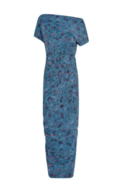 Camaron, stretch silk isla print dress