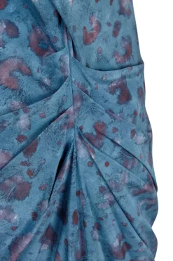 Camaron, stretch silk isla print dress