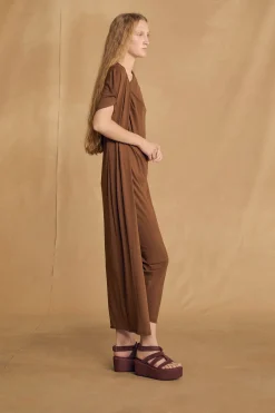 Canela, cinnamon wrap dress