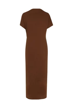 Canela, cinnamon wrap dress