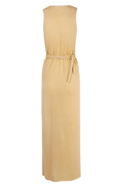 Canton, vanilla knit wrap dress