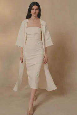 Canvas, ivory dress