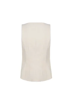 Canvas, ivory vest