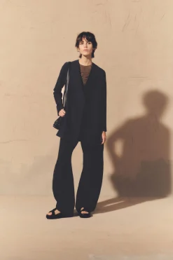 Chiara, smoke gray pants