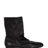 Ciel, black flat ankle boots
