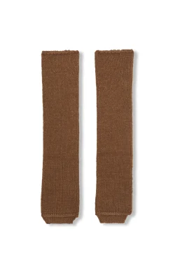Circ, baby alpaca and silk leg warmers tobacco