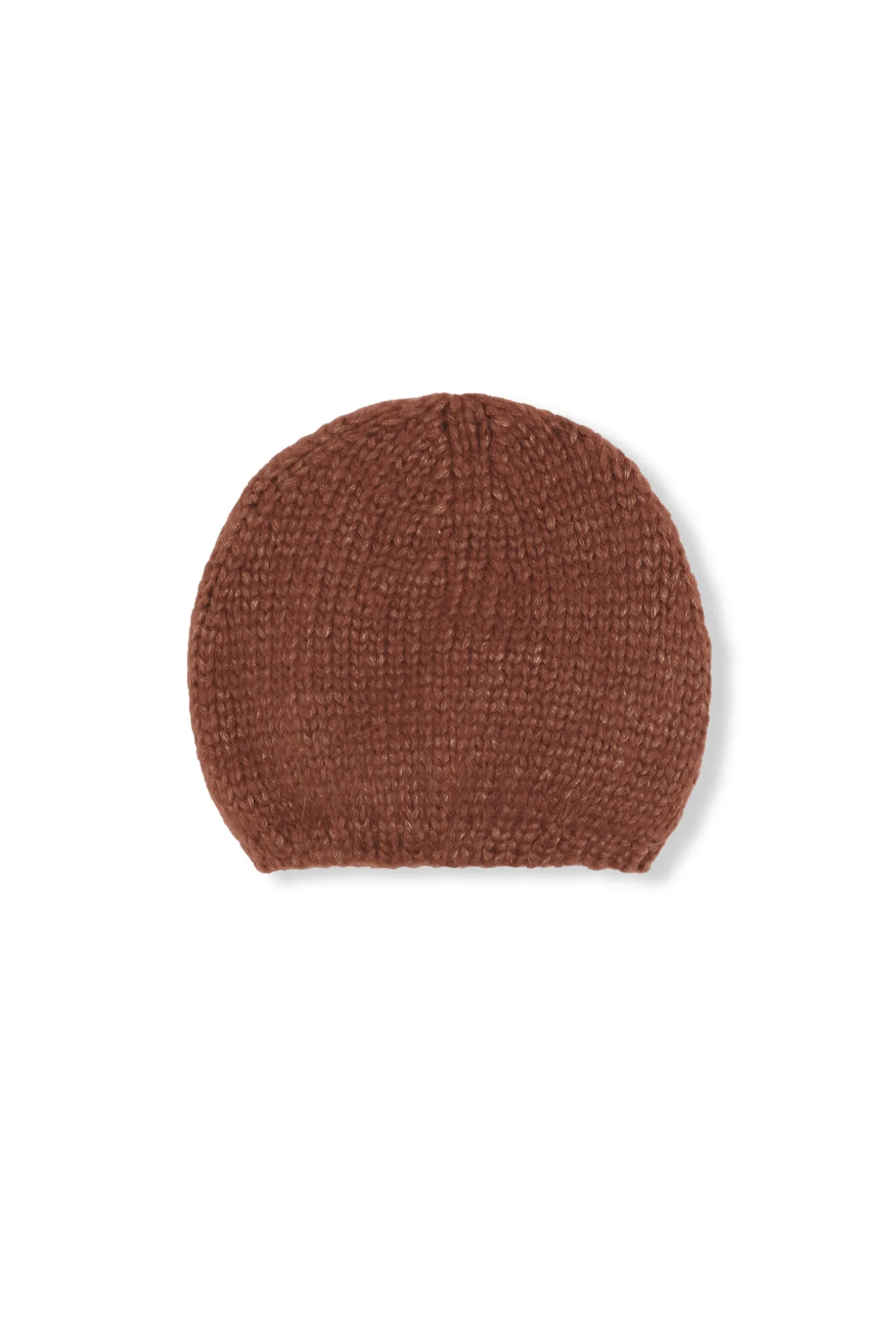 Circ, blush beanie in baby alpaca and silk