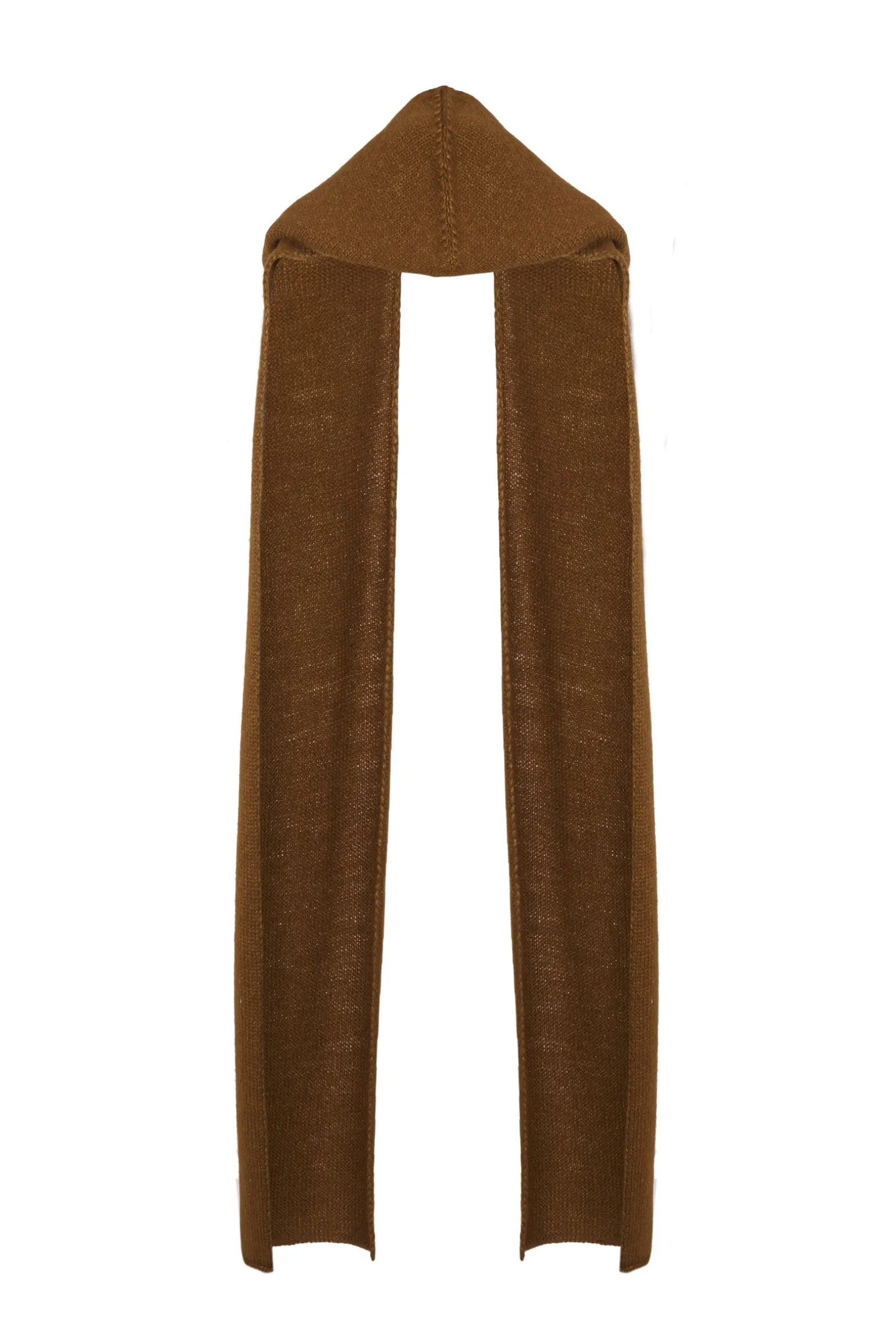 Circ, tobacco scarf in baby alpaca and silk