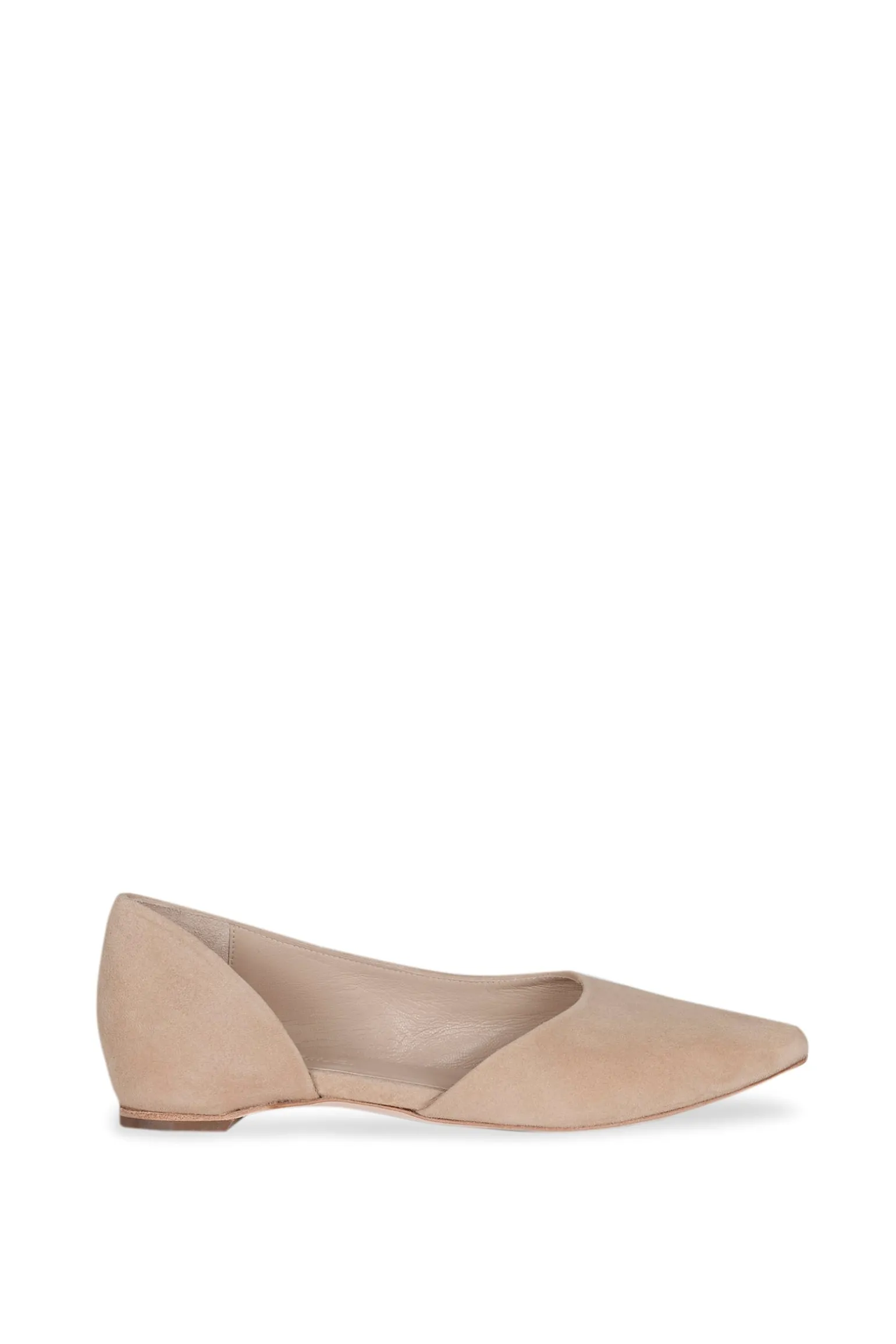 Circe, beige suede ballerina
