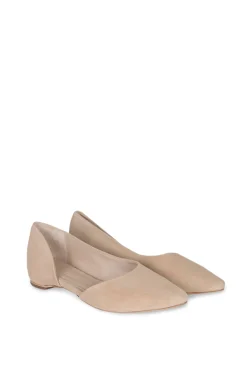 Circe, beige suede ballerina