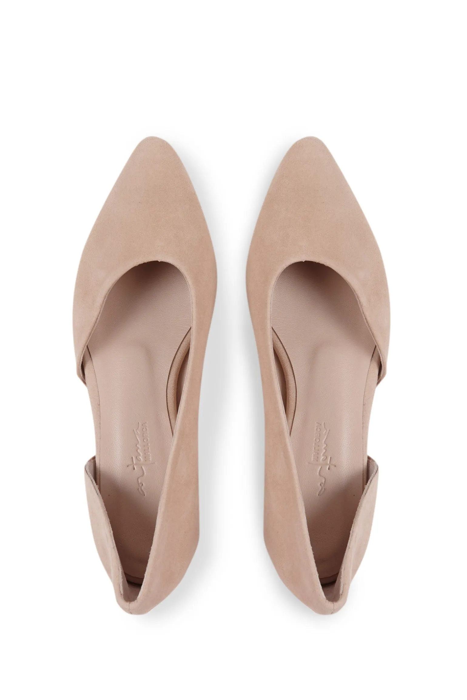 Circe, beige suede ballerina