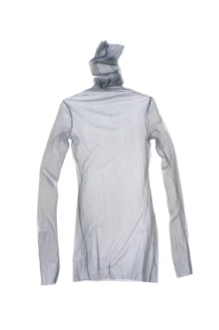 cisne de tul, tulle top gris fonce