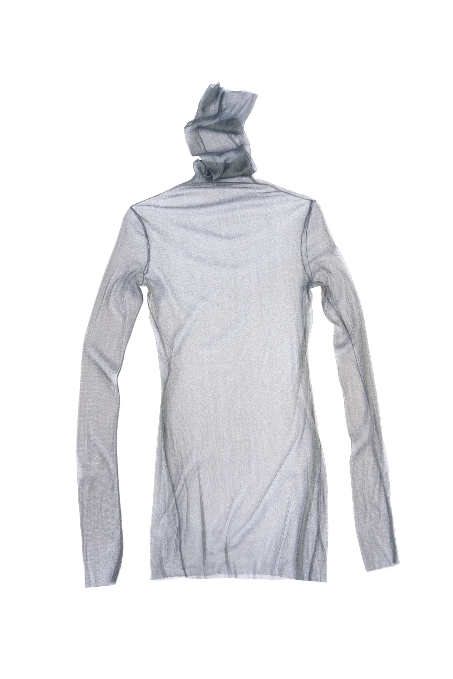 cisne de tul, tulle top gris fonce