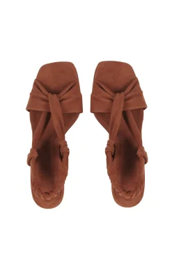 Costa, terracota suede sandal