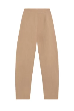 Dakota, sand pink virgin wool and linen pants
