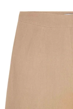 Dakota, sand pink virgin wool and linen pants