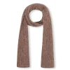 Dan, cashmere and silk rosewood melange scarf
