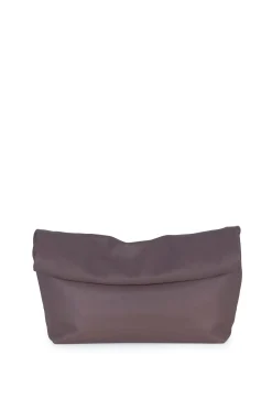 Delhi L, clutch grande en cuero vison