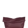 Delhi L, large clutch in burgundy leather